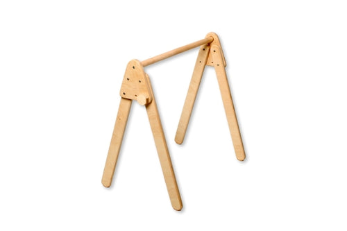 Montessori Baby Gym & Hanging Toys Set | Wooden Play Gym for Babies