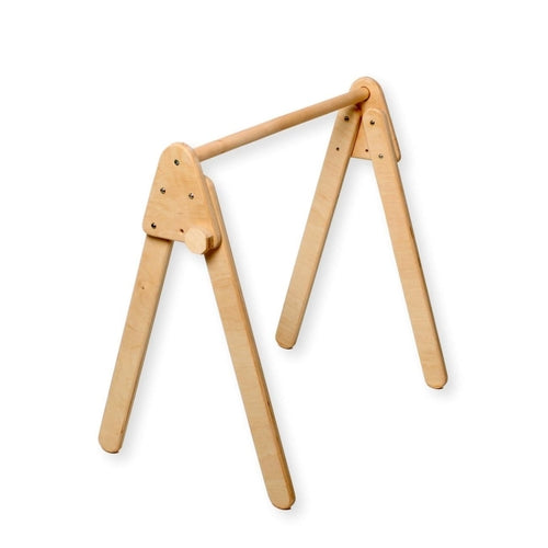Montessori Baby Gym & Hanging Toys Set | Wooden Play Gym for Babies