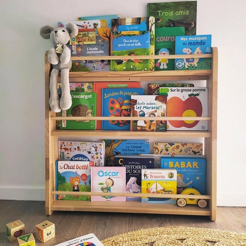 Madeleine, the Montessori wooden library for children
