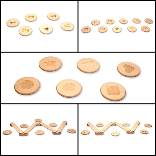 Montessori Balance Beam and Stepping Stones Set